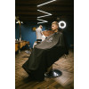 Пеньюар с неопреновым воротником REBEL BARBER Noble Black (черный), 200 см