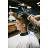 Пеньюар с неопреновым воротником REBEL BARBER Crystal White (белый), 200 см