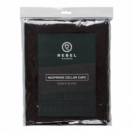 Пеньюар с неопреновым воротником REBEL BARBER Noble Black (черный), 200 см