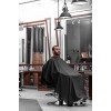Пеньюар с неопреновым воротником REBEL BARBER Dark Obsidian (черный в полоску), 200 см