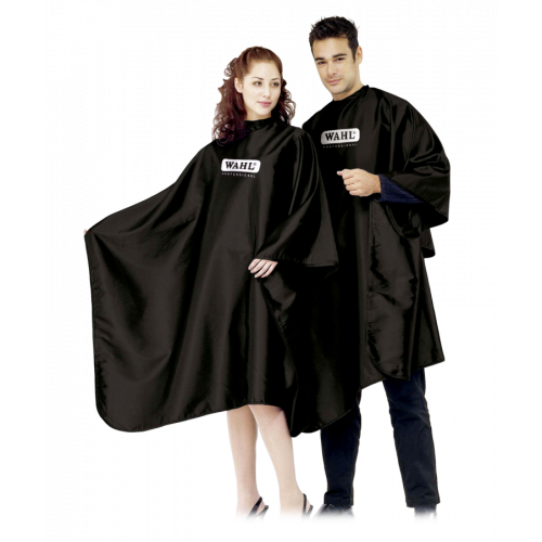 Пеньюар Wahl Professional, на липучках (черный), 150 см