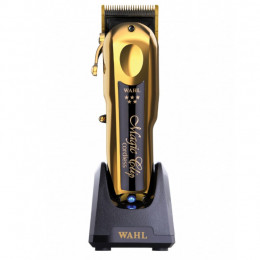 Машинка для стрижки Wahl Magic Clip Cordless 5 Star Gold (с подставкой для зарядки), золотая