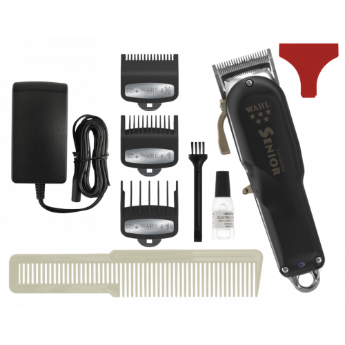 Машинка для стрижки волос Wahl Senior + шейвер Wahl Shaver Mobile + 2 щетки для фейда Wahl (в подарок)