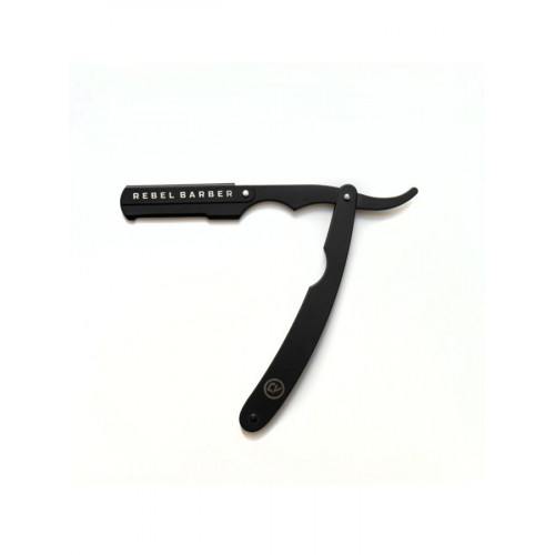Опасная бритва с защитой и сменным лезвием REBEL BARBER Protector Black